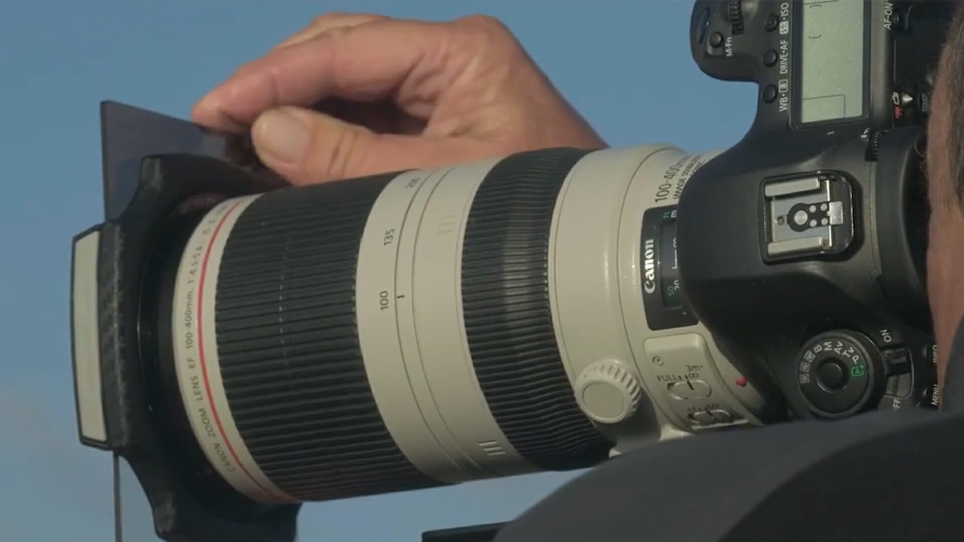 David Noton uses an ND grad on a panoramic lens